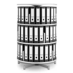 Moll® Deluxe Binder & File Carousel Shelving, Three Tier (CL3-80)