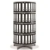 Moll® Rotary Four Tier Spin & File Binder Storage Carousel, White