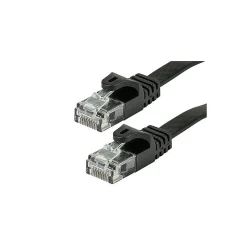 Monoprice 25' 30 AWG CAT-5e UTP Flat Ethernet Network Cable, Black
