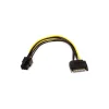 Monoprice® 0.6' 15 Pin/6 Pin PCI Express Card Power Cable