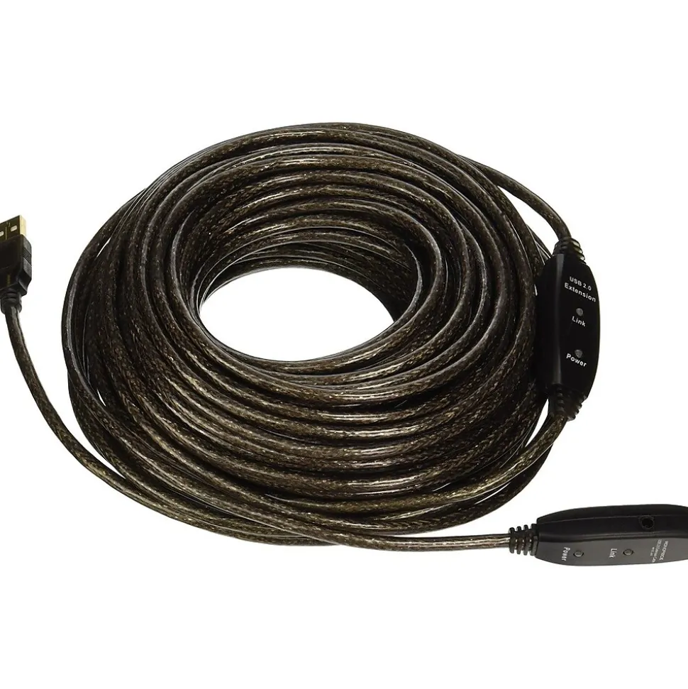 Monoprice 82' USB A to USB A Cable, Male to Female, Black (107644)