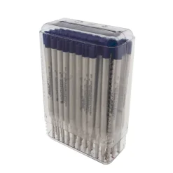 Monteverde Capless Ceramic Gel Refill For Parker Ballpoint Pens, Broad Point, Blue/Black Ink, 50/Pack (P444BB)
