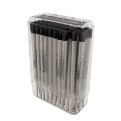Monteverde® Medium Capless Gel Refill For Montblanc Ballpoint Pens, Black, 50/Pack