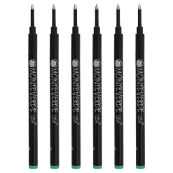 Monteverde® Medium Rollerball Refill For Most Rollerball Pens, 6/Pack, Turquoise