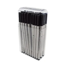 Monteverde Rollerball Refill For Montblanc Rollerball Pens, Fine Point, Black Ink, 50/Pack (M224BK)