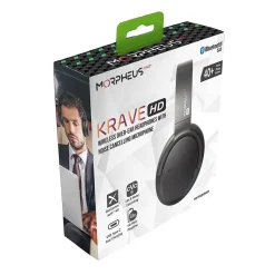 Morpheus 360 Krave HD Bluetooth Wireless Over-The-Ear Headphones, Black (HP7850HD)