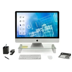 Mount it Display Stands Monitor Stand, Up to 35", White (MI-7262)