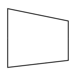 Mount-It! 100" Manual Wall & Ceiling Projector Screen, Black/Matte White (MI-640)