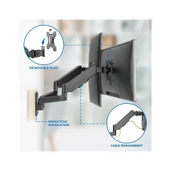 Mount-It! Adjustable Dual Monitor Wall Mount, Up to 32