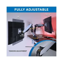 Mount-It! Adjustable Dual Monitor Arm, Up to 35