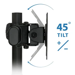 Mount-It! Adjustable Dual Monitor Freestanding Desk Stand, Up to 27