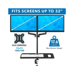Mount-It! Adjustable Monitor Mount, Up to 32