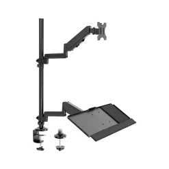 Mount-It! Adjustable Monitor Mount, Up to 32", Black (MI-7995)