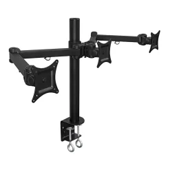 Mount-It! Adjustable Triple Monitor Mount, Up to 32", Black (MI-753XL)