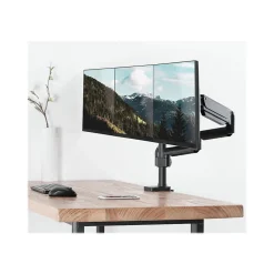 Mount-It! Adjustable Triple Monitor Mount with Gas Spring Arms, Up to 27