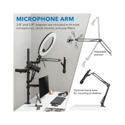 Mount-It! All-in-One Adjustable Studio Camera Setup Single Mount, Up to 32