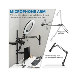 Mount-It! All-in-One Adjustable Studio Camera Setup Dual Mount, Up to 32
