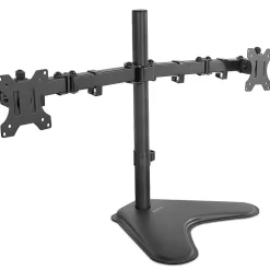 Mount-It! Dual Adjustable Monitor Arm, Up To 32", Black (MI-2781)