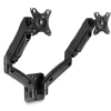 Mount-It! Dual Arm Monitor Wall Mount for 19" to 27" Displays, Black (MI-766)