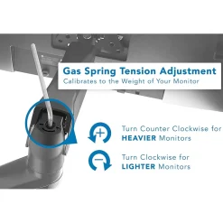 Mount-It! Dual Arm Monitor Wall Mount for 19