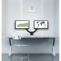 Mount-It! Dual Arm Monitor Wall Mount for 19