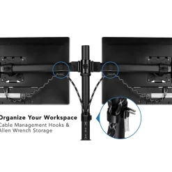 Mount-It! Dual Monitor Desk Mount for 13
