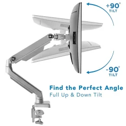 Mount-It! Dual Monitor Mount Arm with 2 USB Ports (MI-2762)