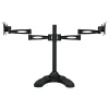 Mount-It! Dual Monitor Stand, Up To 27" Monitors, Black (MI-792)