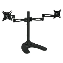 Mount-It! Dual Monitor Stand, Up To 27" Monitors, Black (MI-792)