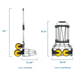 Mount-It! Folding Hand Truck and Dolly, 264 Lb Capacity (MI-902)