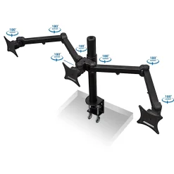 Mount-It! Full-Motion Triple Monitor Desk Mount for 13