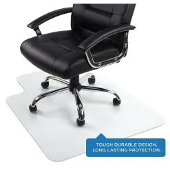 Mount-It! Hard Floor Chair Mat with Lip, 35.5" x 47", Clear Vinyl (MI-7818)