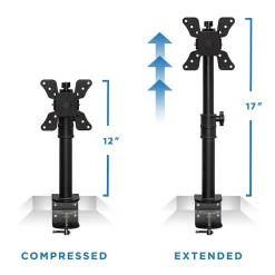 Mount-It! Height Adjustable Single Monitor Desk Mount for 13