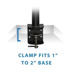 Mount-It! Height Adjustable Single Monitor Desk Mount for 13