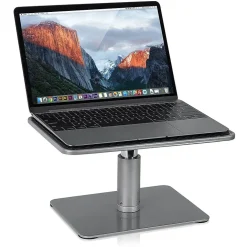 Mount-It! Height Adjustable Steel Laptop Stand for MacBook and Laptops, Gray (MI-7272)