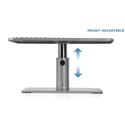 Mount-It! Height Adjustable Steel Laptop Stand for MacBook and Laptops, Gray (MI-7272)