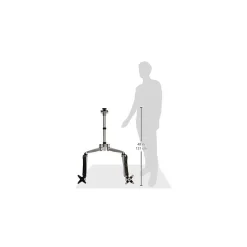 Mount-It! Modular Adjustable Monitor Mount, Up to 27" Monitors, Gray/Silver (MI-45111B)