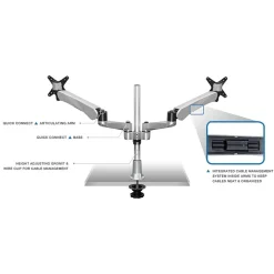 Mount-It! Modular Adjustable Monitor Mount, Up to 27