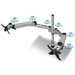 Mount-It! Modular Adjustable Monitor Mount, Up to 27