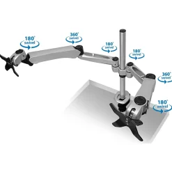 Mount-It! Modular Desk Mount Adjustable Monitor Arm, Up to 27