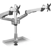 Mount-It! Modular Desk Mount Adjustable Monitor Arm, Up to 24" Monitors, Gray/Silver (MI-45111)