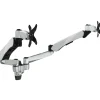 Mount-It! Modular Dual Adjustable Monitor Arms, Up to 30" Monitors, Gray/Silver (MI-45114)