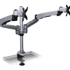 Mount-It! Modular Spring Arm Adjustable Monitor Arm, Up to 27" Monitors, Silver (MI-45116S)