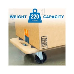 Mount-It! Small Platform Mover Dolly, 220 lb. Capacity, Light Brown, 2/Pack (MI-927)