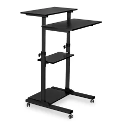Mount-It! 28"W Adjustable Steel Standing Desk, Black (MI-7940)