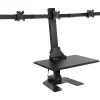 Mount-It! 28"W Adjustable Triple Monitor Mount, Black (MI-7983)
