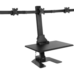 Mount-It! 28"W Adjustable Triple Monitor Mount, Black (MI-7983)