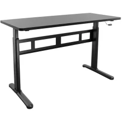 Mount-It! 55"W Manual Adjustable Standing Desk, Black (MI-7981)