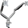 Mount-lt! Adjustable Dual Monitor Arm Mount, Up To 32", Silver (MI-1772)