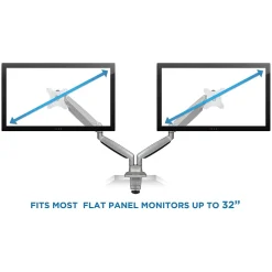 Mount-lt! Adjustable Dual Monitor Arm Mount, Up To 32